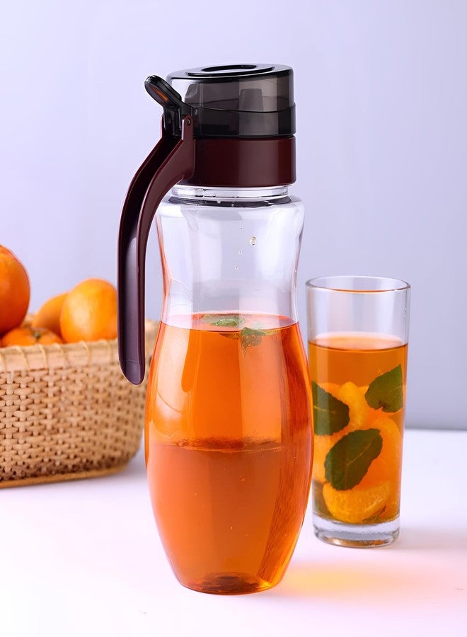 Oblivion Oil Plastic Bottle Dispenser With Lid Clear Drip Free Spout Controlled - Oil Dispenser for Cooking, Easy Flow and Vinegar Bottle - Pourer Liquid Dispenser Transparent & Unbreakable (1 Ltr) - Image 3